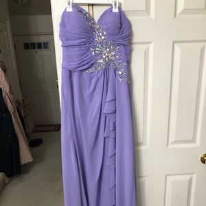 Star Box Purple Formal Dress
